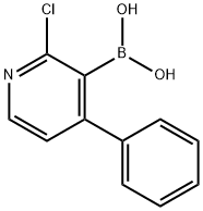 2-CHLORO-4-PHENYLPYRIDINE-3-BORONIC ACID Struktur