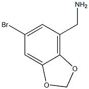 (6-BROMO-BENZO[1,3]DIOXOL-4-YL)-METHYLAMINE Struktur