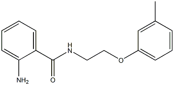 2-AMINO-N-[2-(3-METHYLPHENOXY)ETHYL]BENZAMIDE Struktur