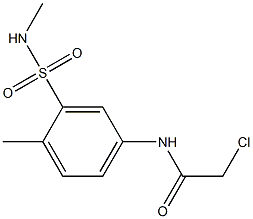 2-CHLORO-N-[4-METHYL-3-[(METHYLAMINO)SULFONYL]PHENYL]ACETAMIDE Struktur