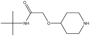 N-TERT-BUTYL-2-(PIPERIDIN-4-YLOXY)-ACETAMIDE Struktur