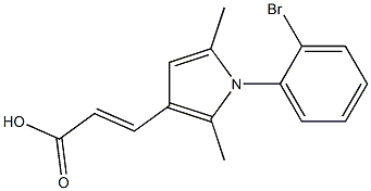 (2E)-3-[1-(2-BROMOPHENYL)-2,5-DIMETHYL-1H-PYRROL-3-YL]ACRYLIC ACID Struktur