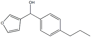 3-FURYL-(4-N-PROPYLPHENYL)METHANOL Struktur