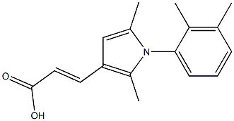 (2E)-3-[1-(2,3-DIMETHYLPHENYL)-2,5-DIMETHYL-1H-PYRROL-3-YL]ACRYLIC ACID Struktur