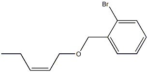 2-BROMOBENZYL-(CIS-2-PENTENYL)ETHER Struktur