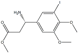 METHYL (3S)-3-AMINO-3-(3-IODO-4,5-DIMETHOXYPHENYL)PROPANOATE Struktur