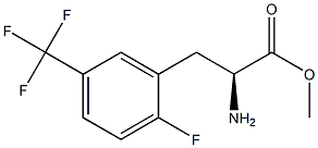 METHYL (2S)-2-AMINO-3-[2-FLUORO-5-(TRIFLUOROMETHYL)PHENYL]PROPANOATE Struktur