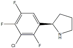 (2R)-2-(3-CHLORO-2,4,5-TRIFLUOROPHENYL)PYRROLIDINE Struktur