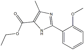 5-METHYL-2-(2-METHOXYPHENYL)-3H-IMIDAZOLE-4-CARBOXYLIC ACID ETHYL ESTER Struktur