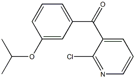 2-CHLORO-3-(3-ISOPROPOXYBENZOYL)PYRIDINE Struktur