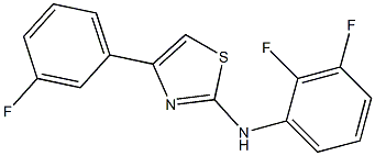 2-(2,3-DIFLUOROPHENYL)AMINO-4-(3-FLUOROPHENYL)THIAZOLE Struktur