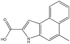 5-METHYL-3H-BENZO[E]INDOLE-2-CARBOXYLIC ACID Struktur