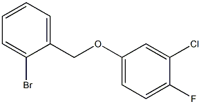 2-BROMOBENZYL-(3-CHLORO-4-FLUOROPHENYL)ETHER Struktur