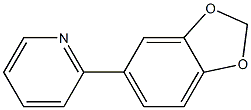 2-[3,4-(METHYLENEDIOXY)PHENYL]PYRIDINE Struktur