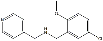 N-(5-CHLORO-2-METHOXYBENZYL)-N-(PYRIDIN-4-YLMETHYL)AMINE Struktur