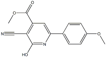 METHYL 3-CYANO-2-HYDROXY-6-(4-METHOXYPHENYL)PYRIDINE-4-CARBOXYLATE Struktur