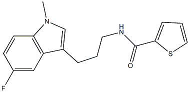 N-[3-(5-FLUORO-1-METHYL-1H-INDOL-3-YL)PROPYL]THIOPHENE-2-CARBOXAMIDE Struktur