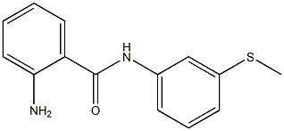 2-AMINO-N-[3-(METHYLTHIO)PHENYL]BENZAMIDE Struktur