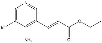 3-(4-AMINO-5-BROMO-PYRIDIN-3-YL)-ACRYLIC ACID ETHYL ESTER Struktur