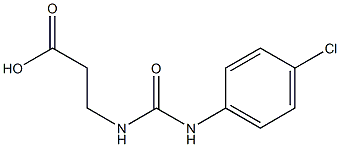 3-(([(4-CHLOROPHENYL)AMINO]CARBONYL)AMINO)PROPANOIC ACID Struktur