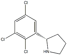 (2S)-2-(2,3,5-TRICHLOROPHENYL)PYRROLIDINE Struktur