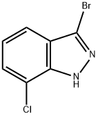 3-BROMO-7-CHLORO (1H)INDAZOLE Structure