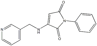 1-PHENYL-3-[(PYRIDIN-3-YLMETHYL)AMINO]-1H-PYRROLE-2,5-DIONE Struktur