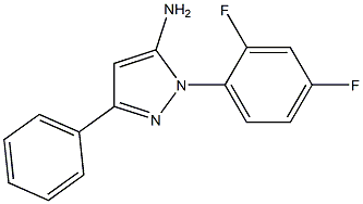 1-(2,4-DIFLUOROPHENYL)-3-PHENYL-1H-PYRAZOL-5-AMINE Struktur