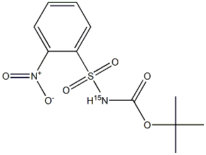 N-BOC-O-NITROBENZENE(15N)SULFONAMIDE Struktur