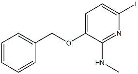 3-BENZYLOXY-6-IODO-2-METHYLAMINOPYRIDINE Struktur