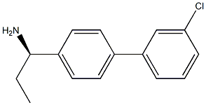 (1R)-1-[4-(3-CHLOROPHENYL)PHENYL]PROPYLAMINE Struktur