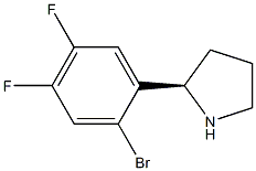 (2R)-2-(2-BROMO-4,5-DIFLUOROPHENYL)PYRROLIDINE Struktur