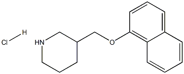 3-[(1-NAPHTHYLOXY)METHYL]PIPERIDINEHYDROCHLORIDE Struktur