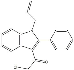 1-(1-ALLYL-2-PHENYL-1H-INDOL-3-YL)-2-CHLOROETHANONE Struktur