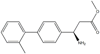 METHYL (3R)-3-AMINO-3-[4-(2-METHYLPHENYL)PHENYL]PROPANOATE Struktur