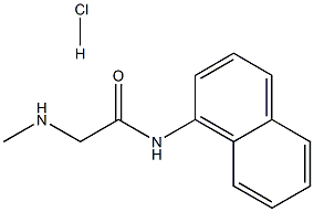 2-(METHYLAMINO)-N-1-NAPHTHYLACETAMIDE HYDROCHLORIDE Struktur