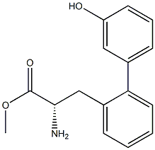 METHYL (2S)-2-AMINO-3-[2-(3-HYDROXYPHENYL)PHENYL]PROPANOATE Struktur