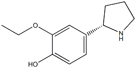 4-((2S)PYRROLIDIN-2-YL)-2-ETHOXYPHENOL Struktur