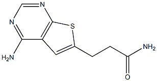 3-(4-AMINOTHIENO[2,3-D]PYRIMIDIN-6-YL)PROPANAMIDE Struktur