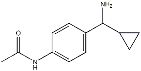 N-[4-((1S)AMINOCYCLOPROPYLMETHYL)PHENYL]ACETAMIDE Struktur