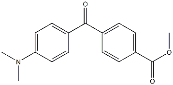 METHYL 4-(4-DIMETHYLAMINOBENZOYL)BENZOATE Struktur