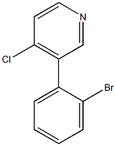 3-(2-BROMOPHENYL)-4-CHLOROPYRIDINE Struktur