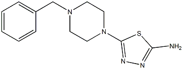 5-(4-BENZYLPIPERAZIN-1-YL)-1,3,4-THIADIAZOL-2-AMINE Struktur