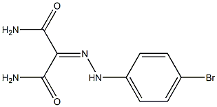 2-[(4-BROMOPHENYL)HYDRAZONO]MALONAMIDE Struktur