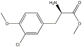 METHYL (2R)-2-AMINO-3-(3-CHLORO-4-METHOXYPHENYL)PROPANOATE Struktur