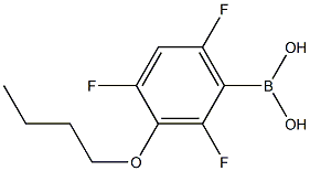 3-BUTOXY-2,4,6-TRIFLUOROPHENYLBORONIC ACID Struktur