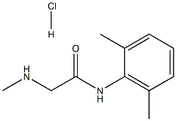 N-(2,6-DIMETHYLPHENYL)-2-(METHYLAMINO)ACETAMIDE HYDROCHLORIDE Struktur