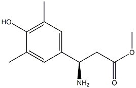 METHYL (3R)-3-AMINO-3-(4-HYDROXY-3,5-DIMETHYLPHENYL)PROPANOATE Struktur