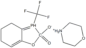 MORPHOLINIUM 2,4,5,6-TETRAHYDRO-2-OXO-3-TRIFLUOROMETHYL-2L5-BENZO-[D]-OXAPHOSPHOL-2-OLATE Struktur