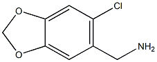 (6-CHLORO-BENZO[1,3]DIOXOL-5-YL)-METHYLAMINE Struktur